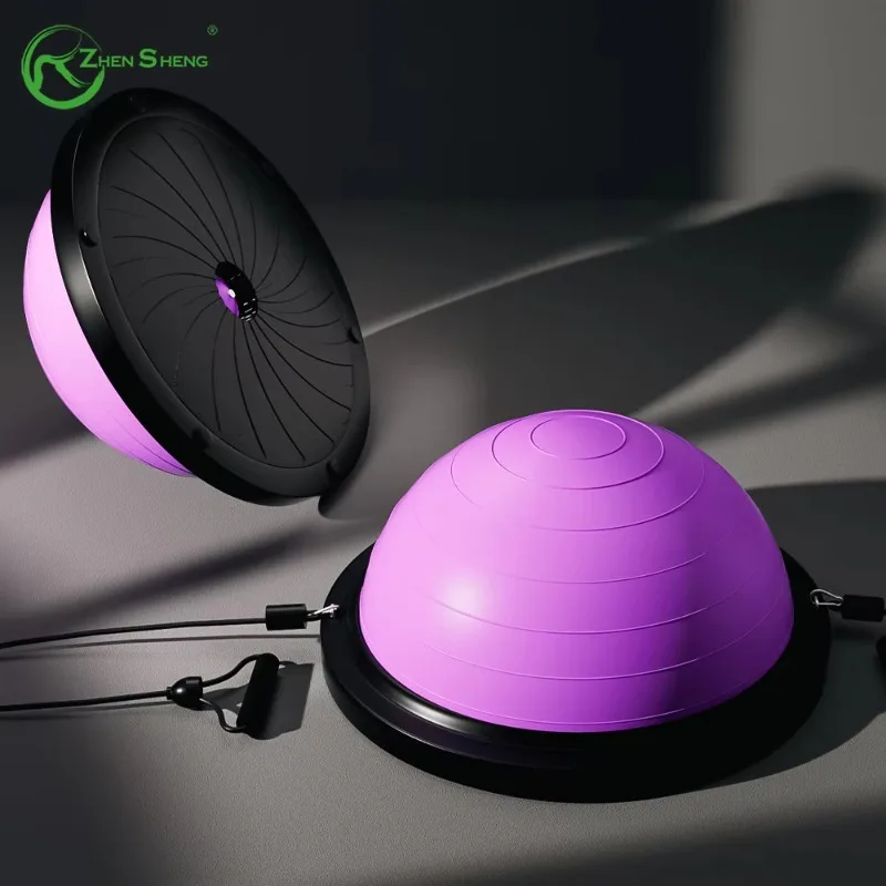

YTYIN Manufacturer Safe Non Slip Texture Point Customized Training Exercise Half Balance Ball