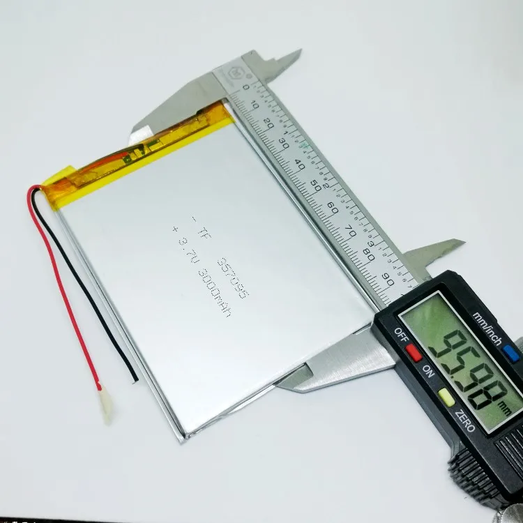 Новый 357095   Литий-полимерный аккумулятор большой емкости Chi T7 общего назначения 3,7 В, 3000 мАч, хороший