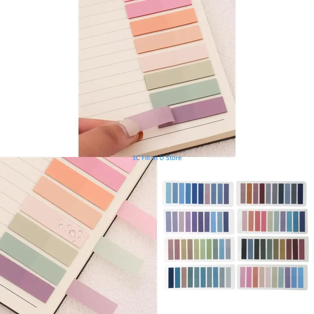 G8TA 1600pcs Sticky Tabs Books Books, 80 Color Morandi Sticky вкладки, цветовая страница маркер