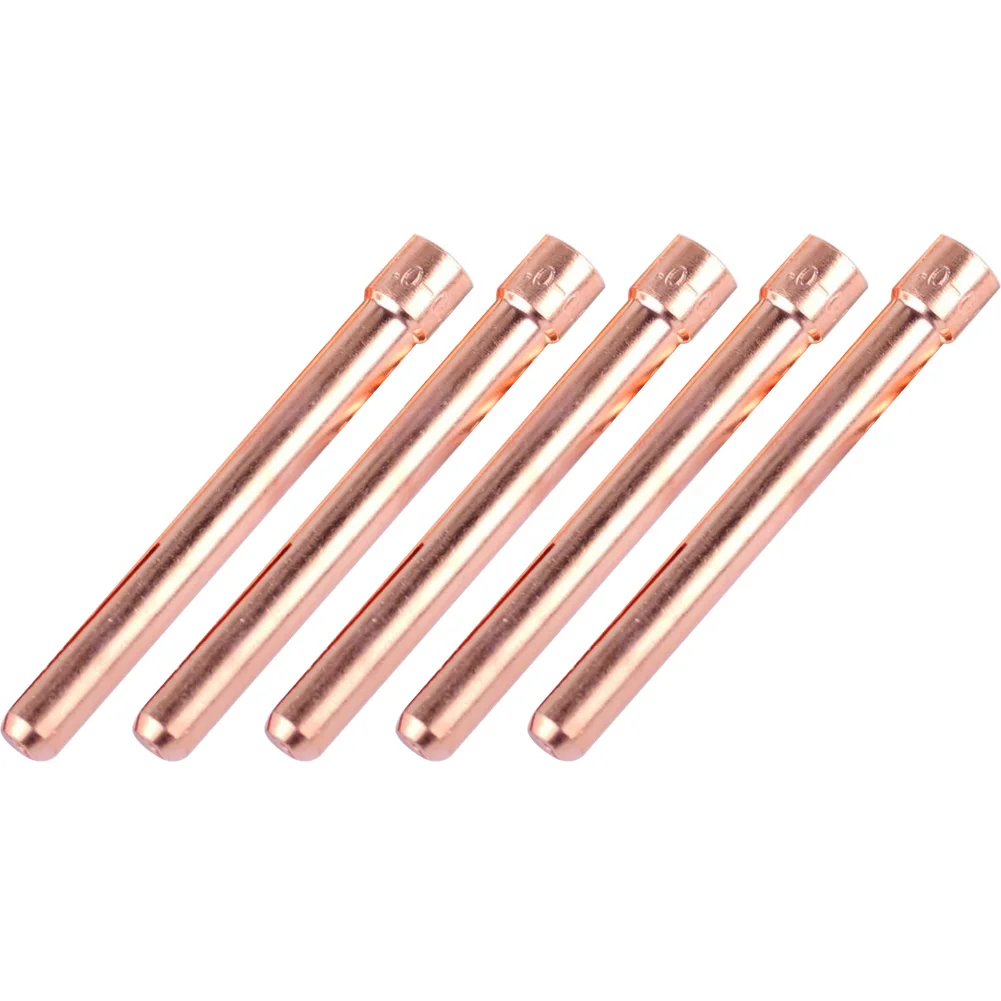 Collet Electrode Chuck Welding Equipment Tungsten Electrode 5 PCS Copper Tig Torch For WP17 WP18 WP26 Portable