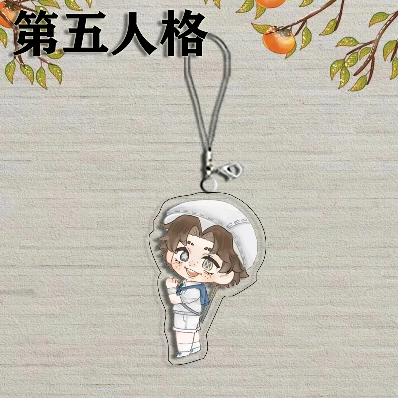 Identity V Ganji Gupta Norton Mobile Lanyard Chain Phone Case Acrylic Keychains Lolita Pendant Ferrule