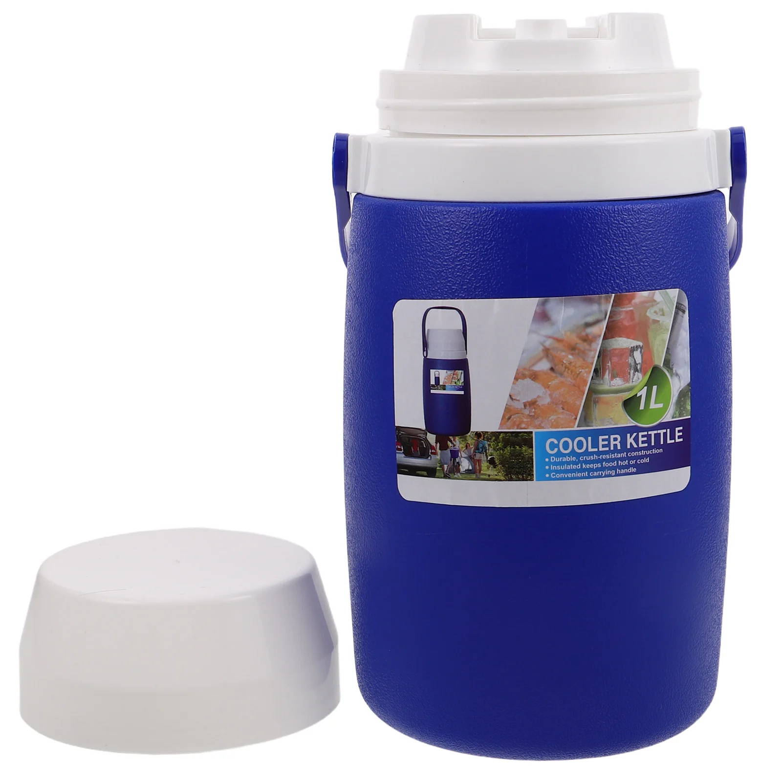 

Insulated Thermal Jug 1L Outdoor Drink Cooler Large Capacity Portable Beverage Dispenser for Camping Beach Parties Family