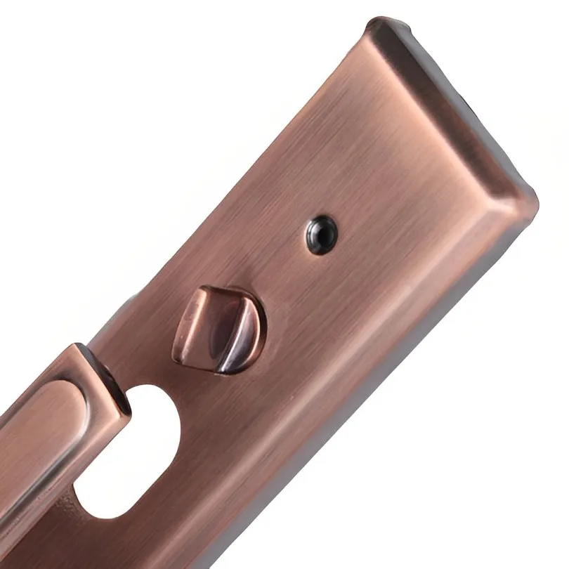 Maniglia della porta in lega di alluminio maniglia della porta di sicurezza universale coppia serratura pannello addensato maniglia serratura della porta hardware per la casa