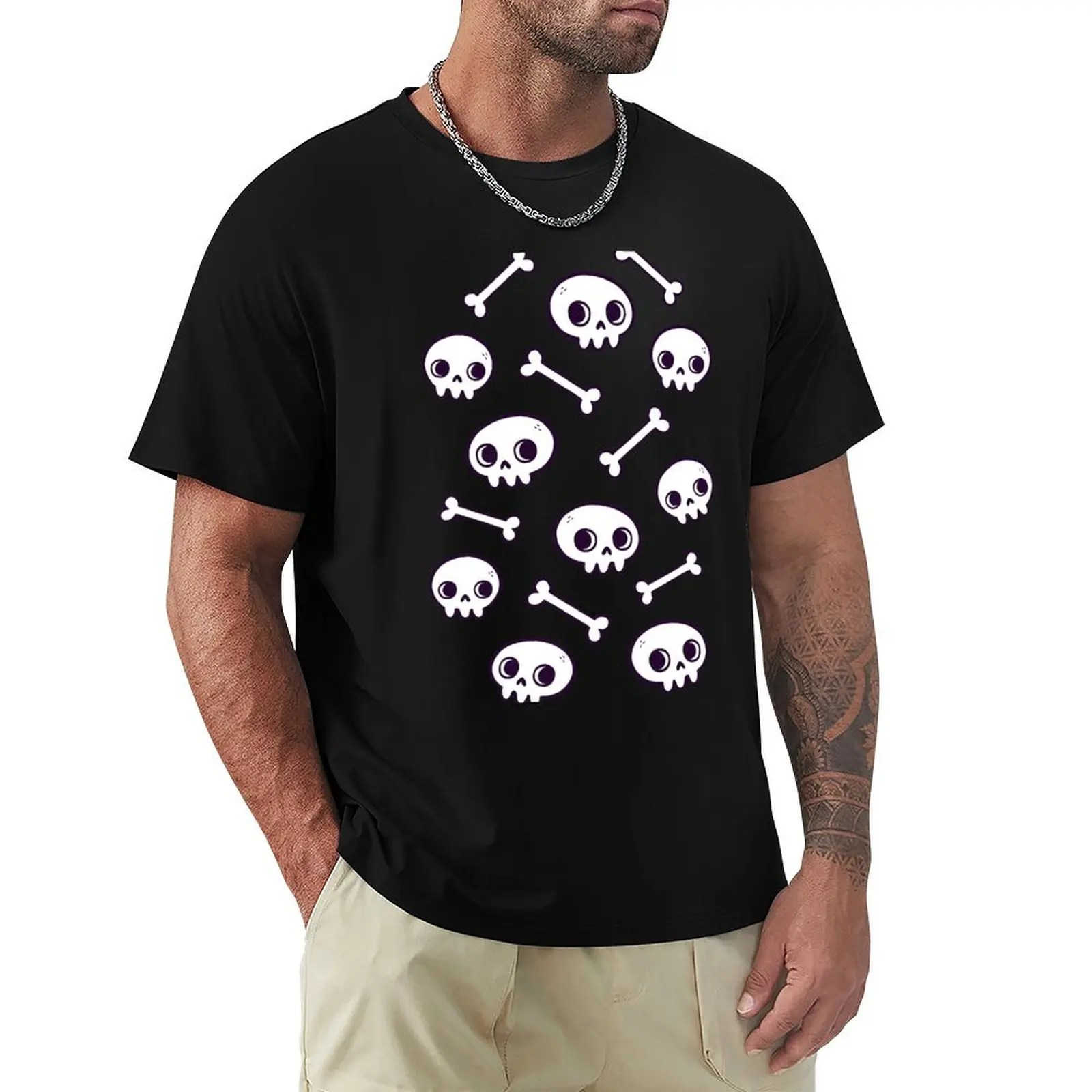 Cute Skulls Nikury T-Shirt man graphic t shirt T-Shirt