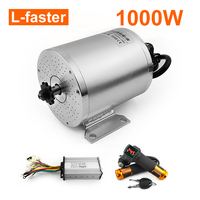 L-faster 1000W 2000W 3000W High-Speed Brushless DC Motor With Controller Throttle For Chain Drive Electric Scooter Gokart Bike