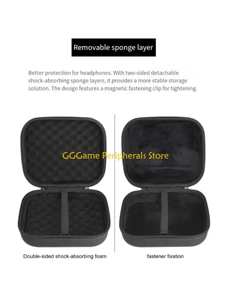 U55B Lightweight Compact Storage Organiser Travel Case Box For ATH-R70X Headphone