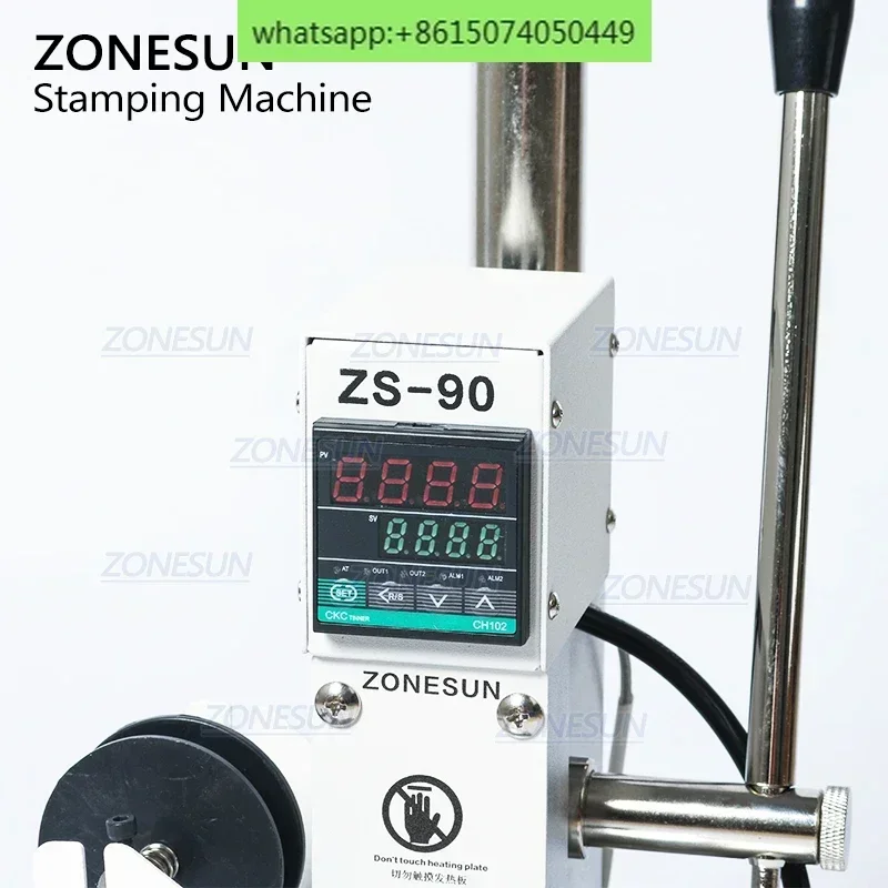 ZS90 Hot Foil Stamping Machine Manual Leather and Paper Embossing Machine Bronzing Machine Wood Embosser China Supplier