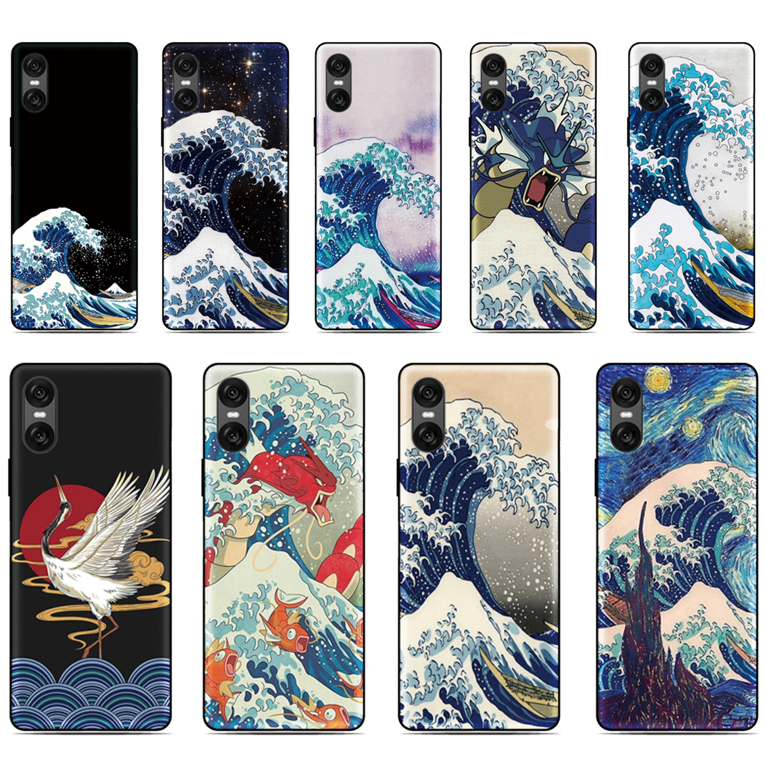

Wave Kanagawa Phone Case For Motorola Moto G84 G32 G34 G45 G35 G42 G50 G51 G52 G82 G53 G60 G62 G71 G72 G73 G75 G31 G41 Cover