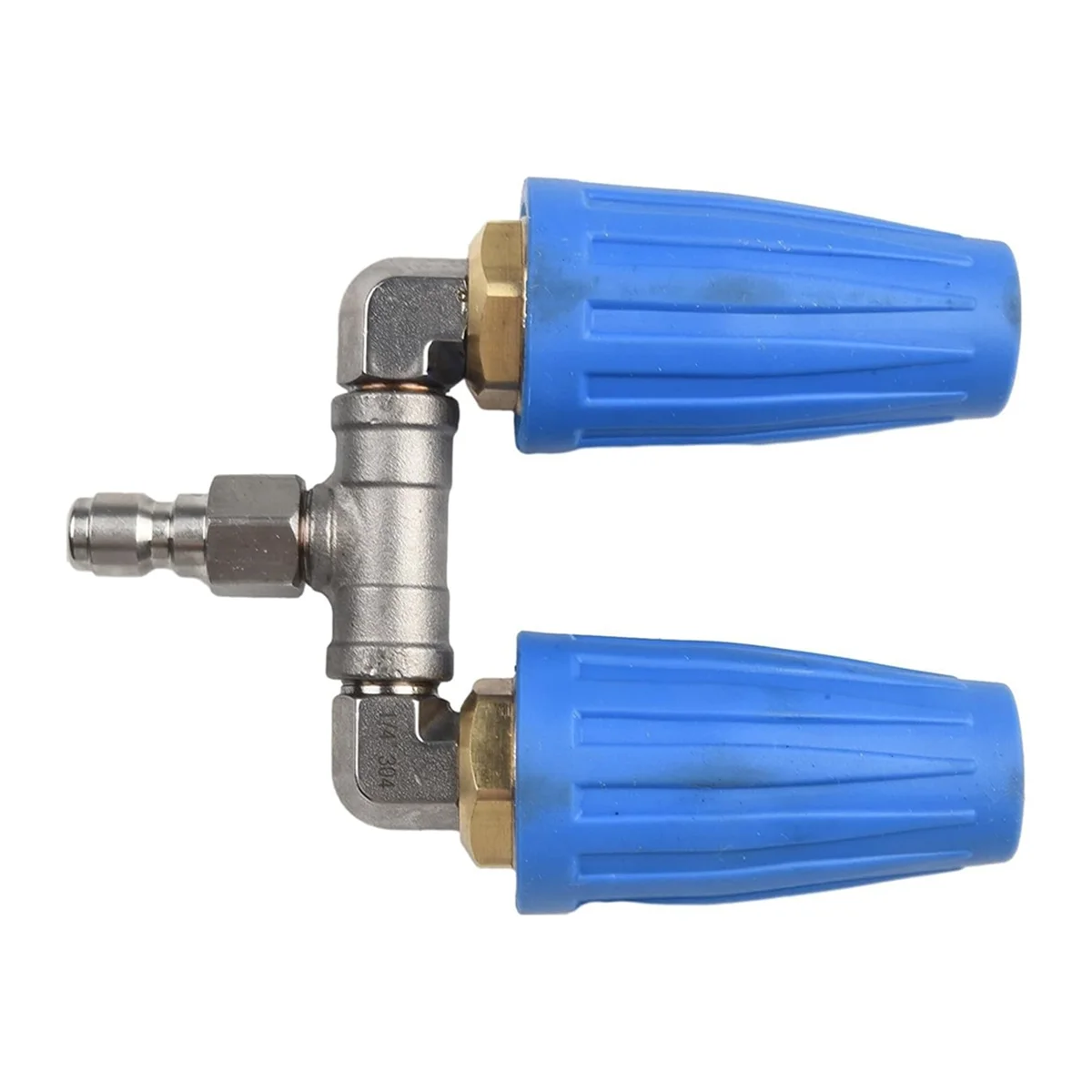 High Pressure Washer Dual Tip Turbo Nozzle, 4000PSI Pressure Rotating Dual Turbo Nozzle Spray Tip 1/4Inch