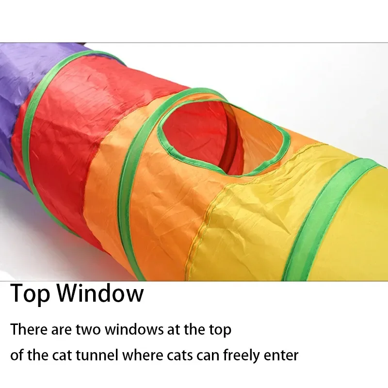 Adorable, Durable, and Portable Cat Tunnel - Versatile and Convenient Design for Active Play and Travel - Sturdy Construction fo