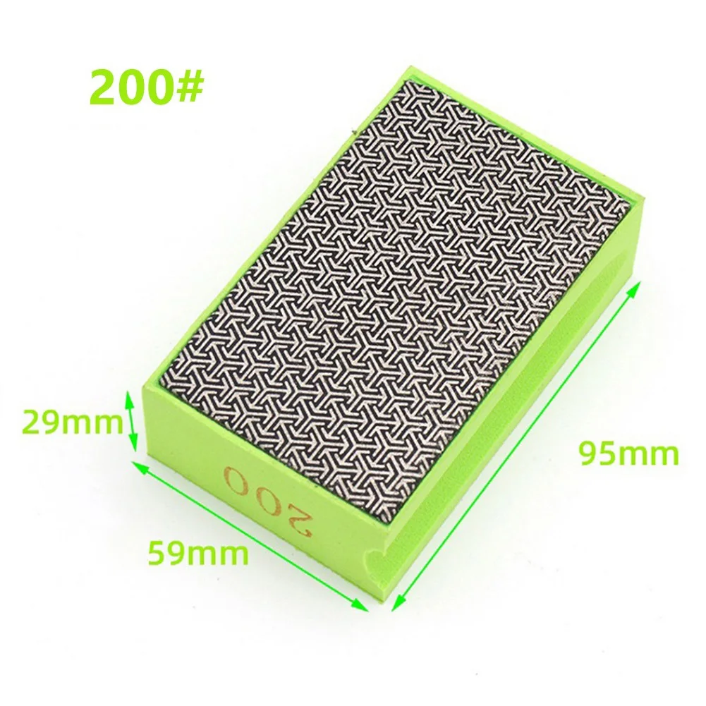 Imagem -04 - Diamante Mão Polimento Almofada 90x55 mm Telha Vidro Abrasivos Bloco de Moagem Almofadas Pedra Mármore Cerâmica Abrasivos Lixar Disco
