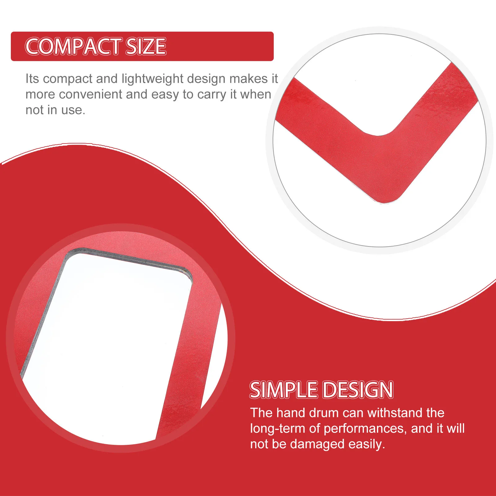 مستطيلة شفافة H طبل سطح الاطفال لعبة الموسيقى قرع أداة المحمولة تصميم سهل قبضة ألعاب موسيقية للأطفال