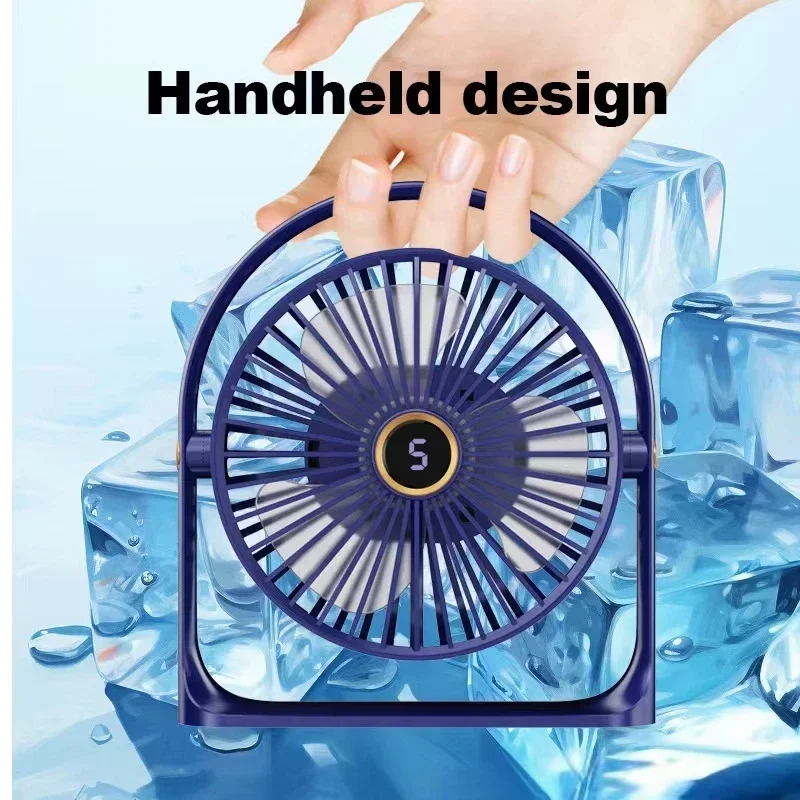 

Настольный USB-вентилятор с сильным воздушным потоком и бесшумной работой. Мини-персональный портативный вентилятор, 360° ° Вращающаяся головка для стола и стола домашнего офиса