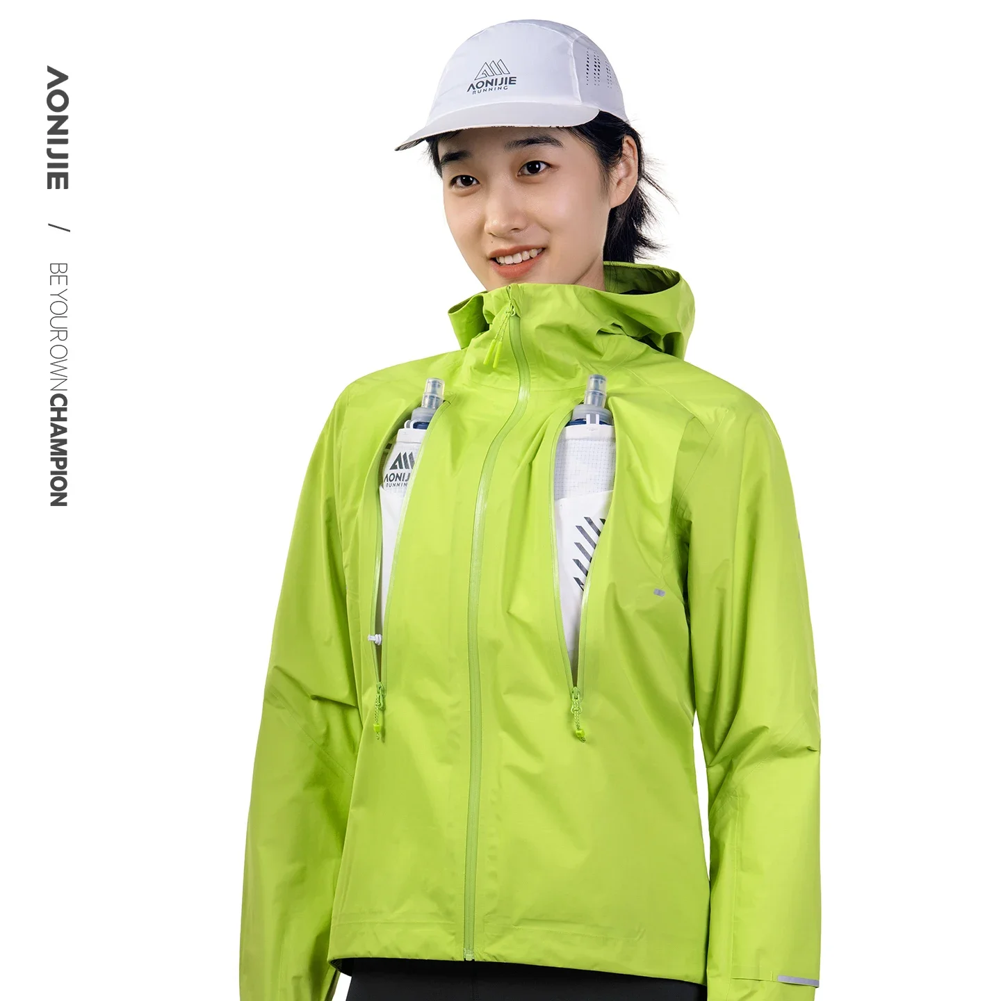 

Aonijie Outdoor Trail Running Jacket Sports Breathable Waterproof Windproof Running Coat Camping Hiking Fully Laminated for Men