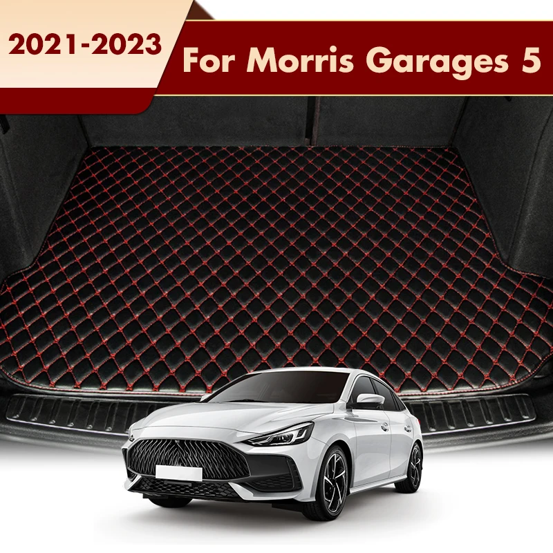 Car Trunk Mats For Morris Garages MG 5 2021 2022 2023 Auto Vehicles Cargo Liner Carpets Interior Accessories Products Rug Covers