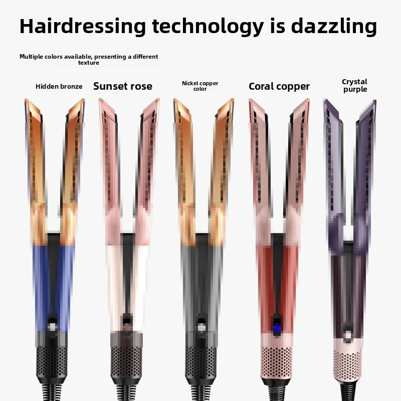 

Фен-выпрямитель 2-в-1 Ht01 Huaqiangbei с функцией отрицательных ионов, не повреждает волосы