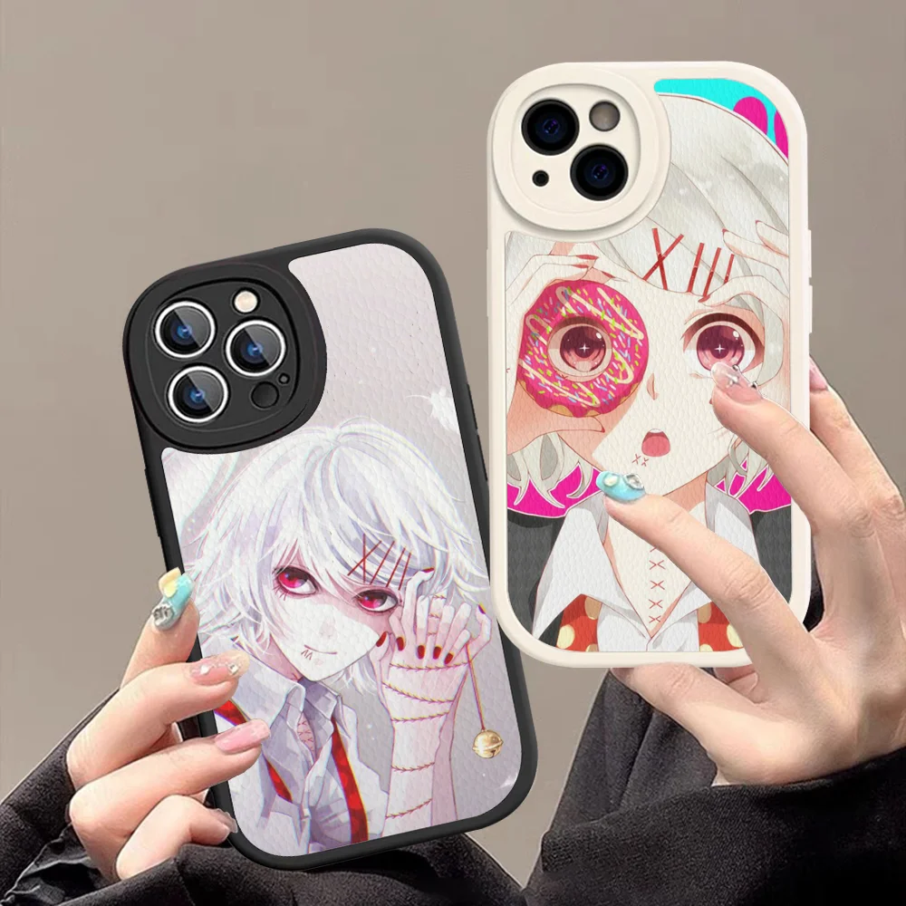 Juzo Suzuya Tokyo Ghouls Phone Case Hard Leather For IPhone 16 15 14 13 12 Mini 11 14 Pro Max Xs X Xr 7 8 Plus Fundas