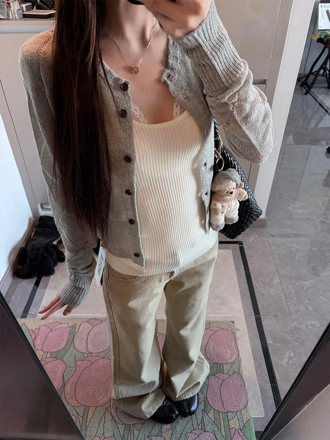 

Summer 2026 American Retro Khaki Wide Leg Jeans Women's Slim Straight Cut Denim Pants High Waist Classic Vintage Style
