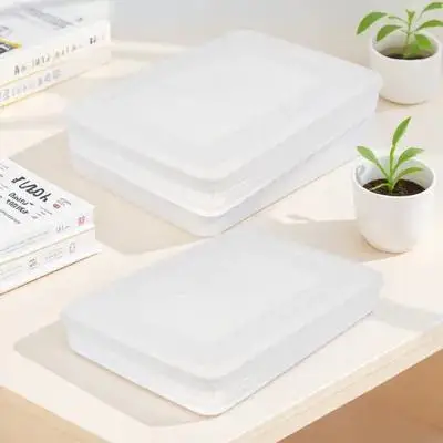 

2pcs Freezer Dumplings Box Storage Container Quick PP Kitchen Supply Refrigerator Organized Practical Household Storage