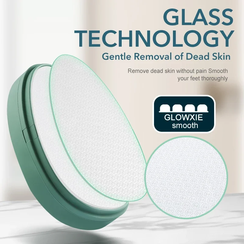 Lima de placa de pie de nanovidrio, borrador de pelo de cristal para pedicura, depilación física, depiladora segura indolora, herramienta reutilizable para el cuidado de los pies, 1 ud.