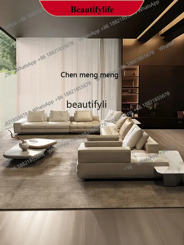 z183  Fabric sofa light luxury modern simple living room large flat U-shaped corner designer