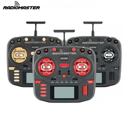 Radiomaster Boxer Max Transmitter Remote Control Carbon Fiber Pattern Case with AG01Hall Gimbals CNC buttons for RC Drone