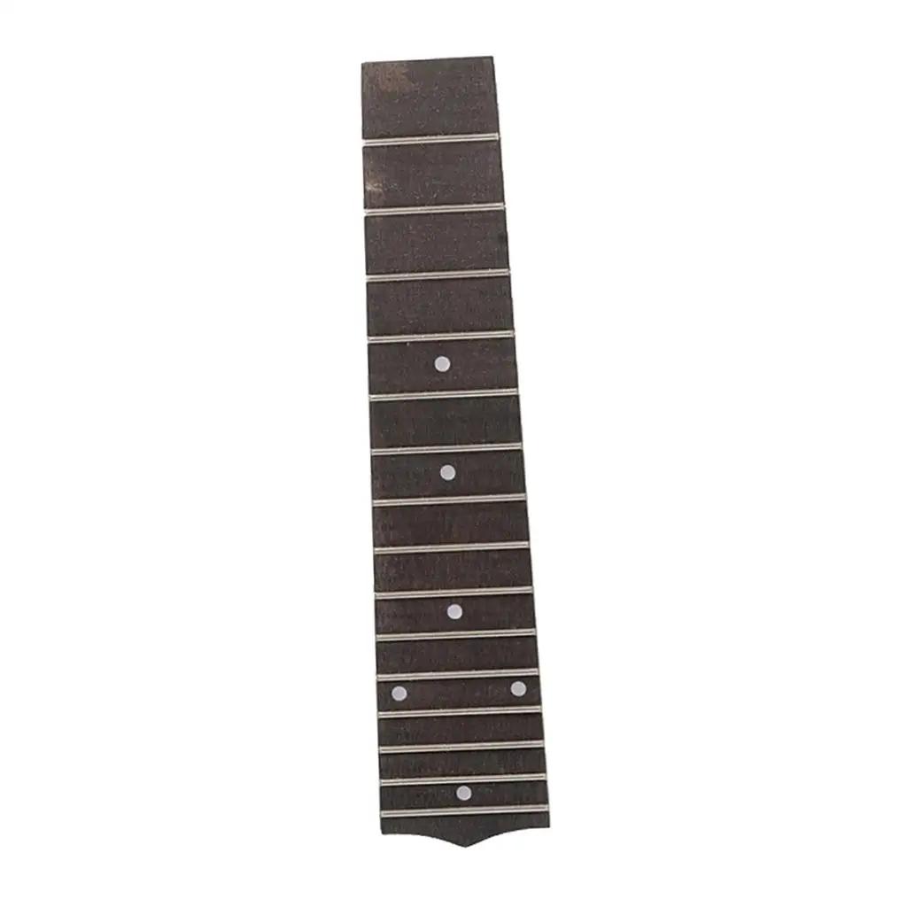 Rosewood 15 Frets Ukulele Fretboard Luthier Tool Replacement Accessory 8.46x1.38x1.89inch