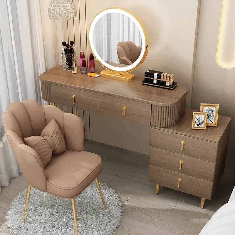 

Vanity Mirror Chair Dressing Table Bedroom Drawer Modern Luxury Dressing Table Container Tocador Maquillaje Bedroom Furniture