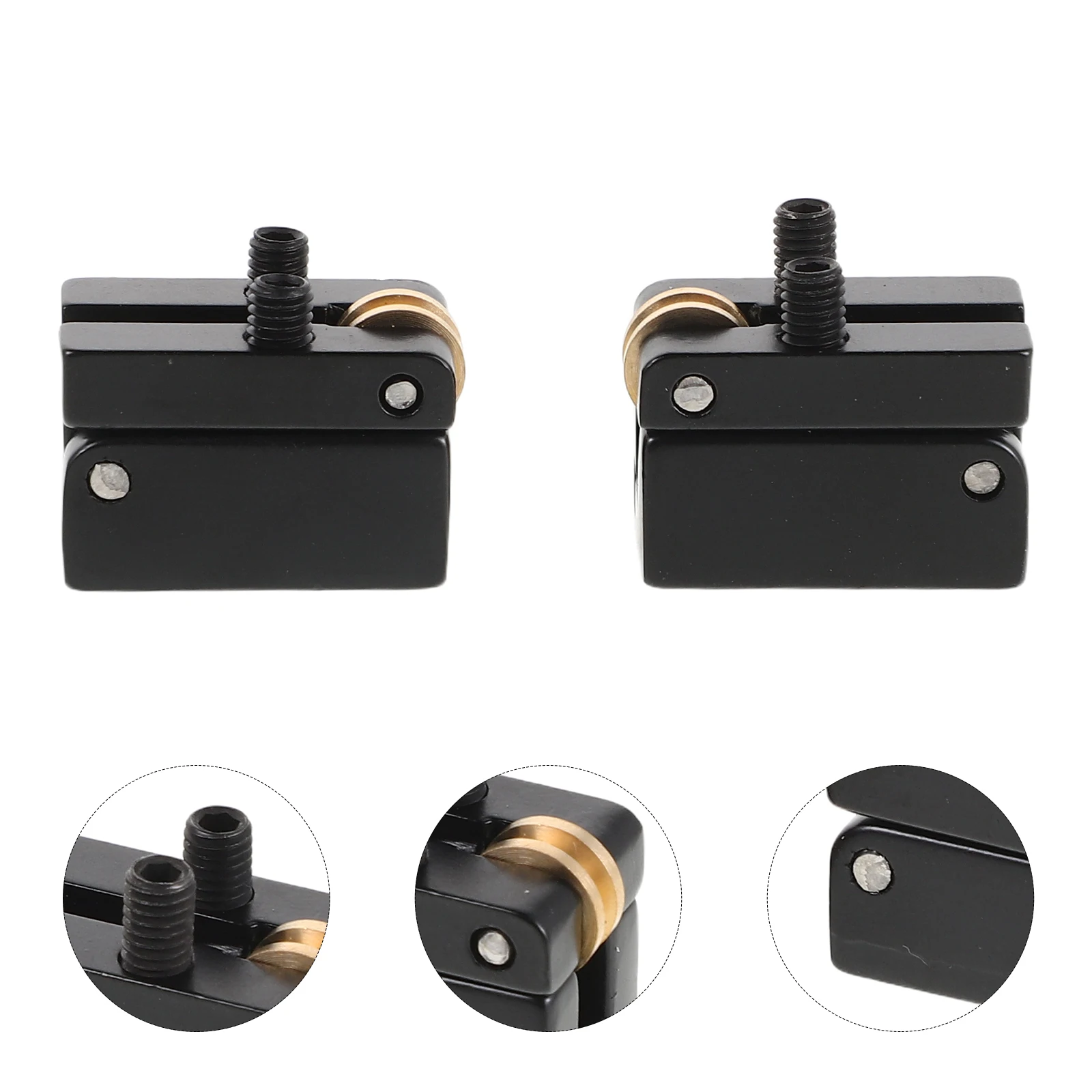 

2pcs Headless Saddles Replacement Roller Saddle For Electric Tailpiece Enhanced String Contact Ball Bearing Structure Seamless