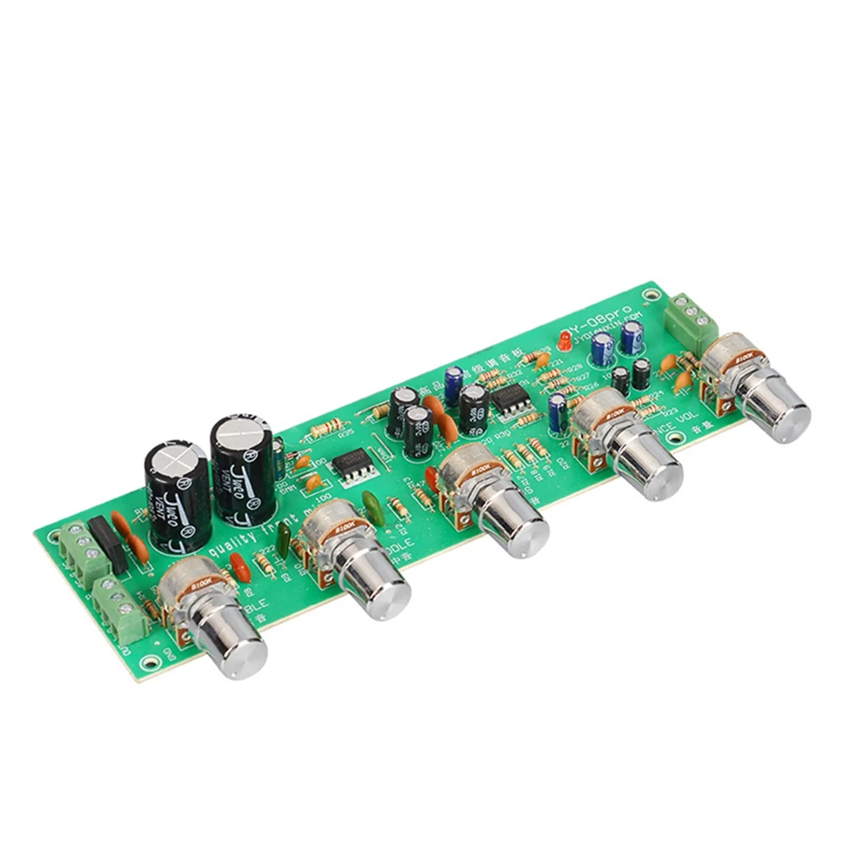 2.0 Hifi Audio Preamplifier Board Midrange Treble Balance Adjustable Audio Preamp Board with Tone Control