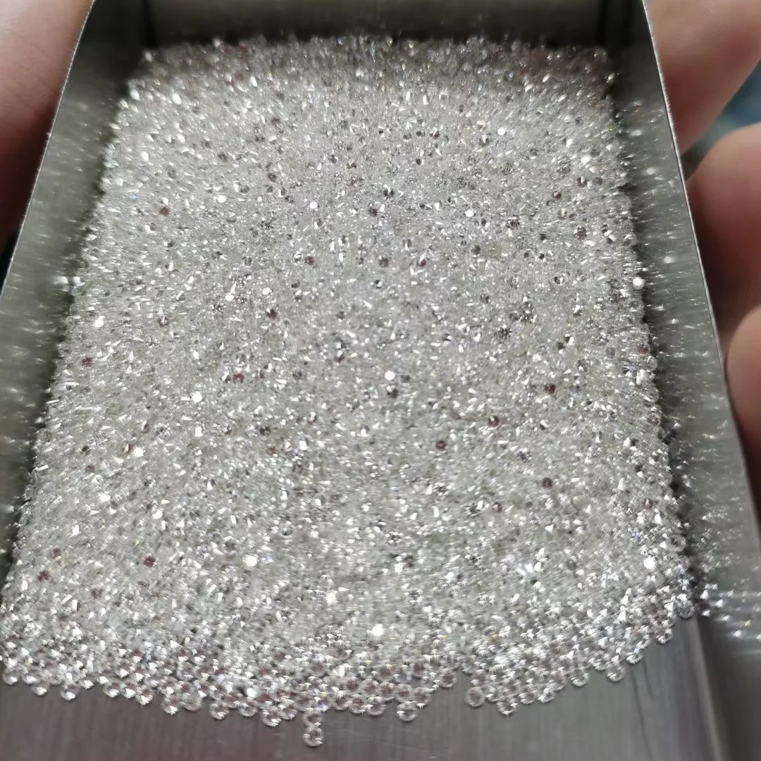 

1 карат/пакет, 0,8 мм ~ 2,9 мм, маленький размер, круглый, 8 сердечек, 8 стрел, белый D, муассанит