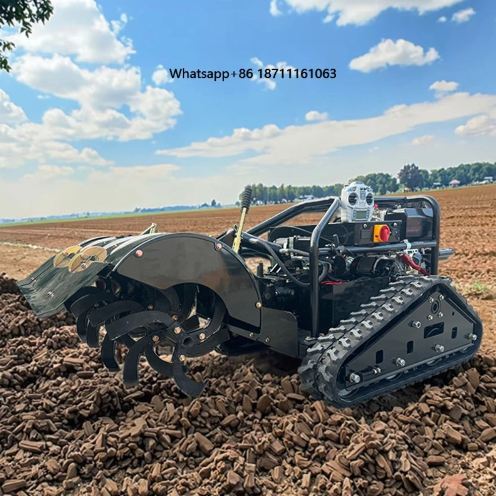 New Remote Control Agricultural Machinery Efficient Core Engine Multifunctional Microplough Trencher Can Be Added Weeder