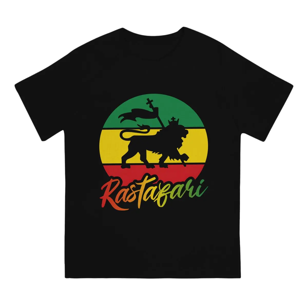 Rasta Lion Rastafari Rasta Lion Of Judah T Shirt Harajuku Graphic Men's Tshirt Polyester Men Tops