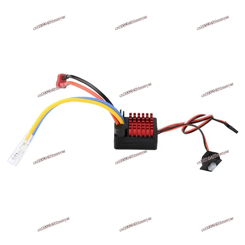 

60A ESC с щеточным двигателем, электронный регулятор скорости для радиоуправляемых машин 1/10, краулеров и лодок.