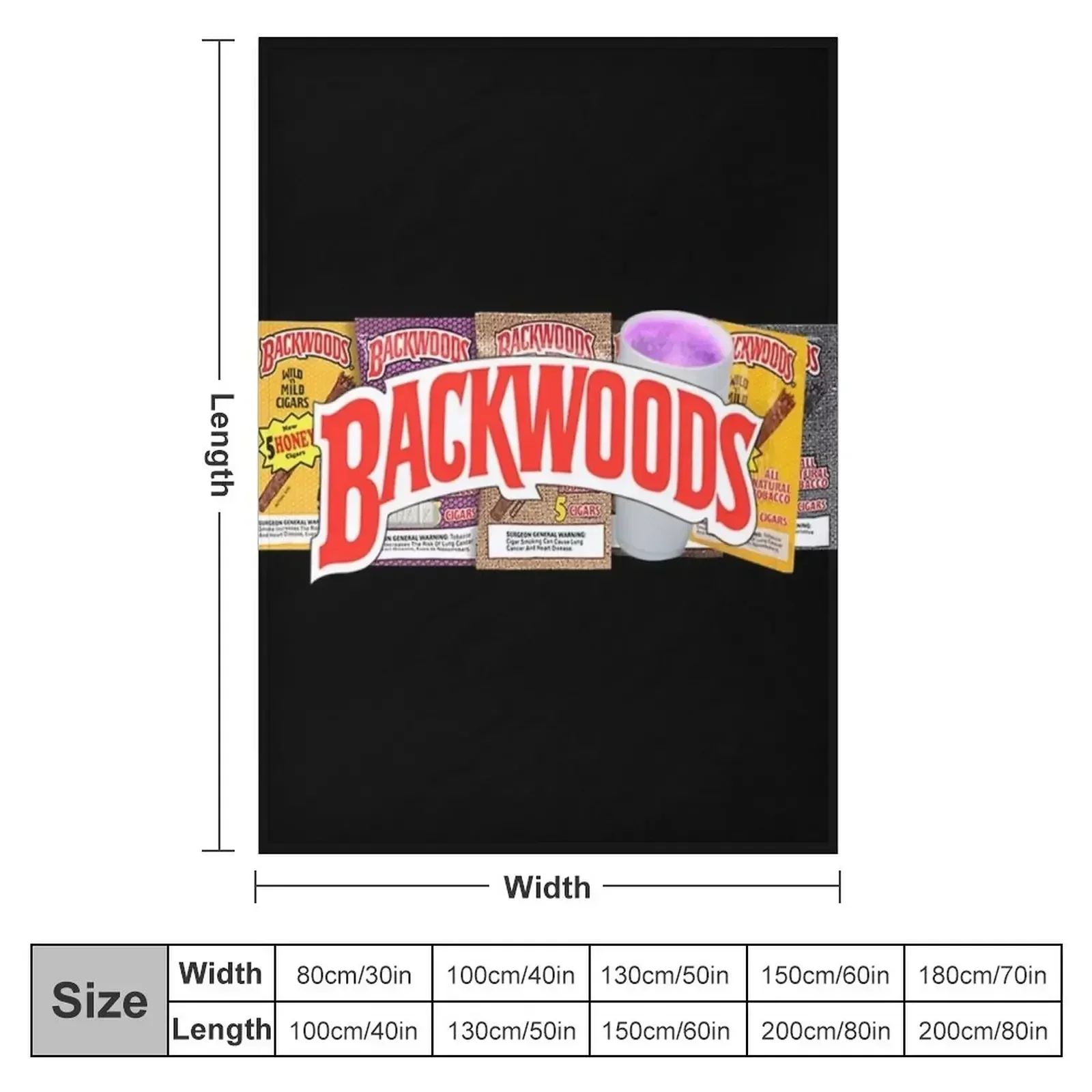 BACKWOODS Throw Blanket Large Decorative Throw Blankets