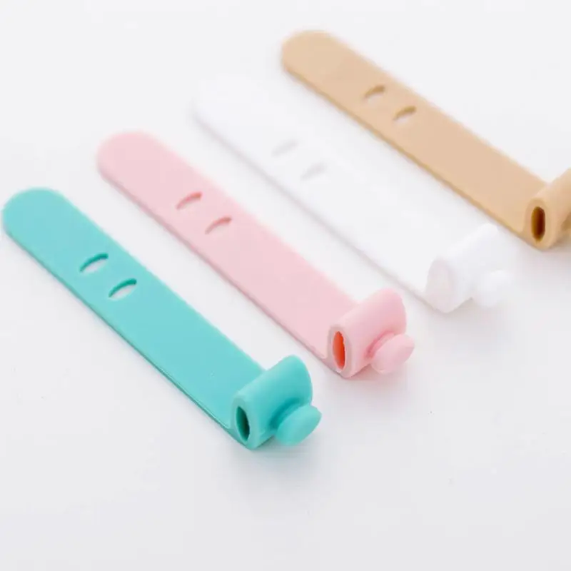 Cable Winder Ties Silicone Cable Organizer Wire High Quality Wrapped Cord Line Storage Holder For Phone Earphone MP4 Ties