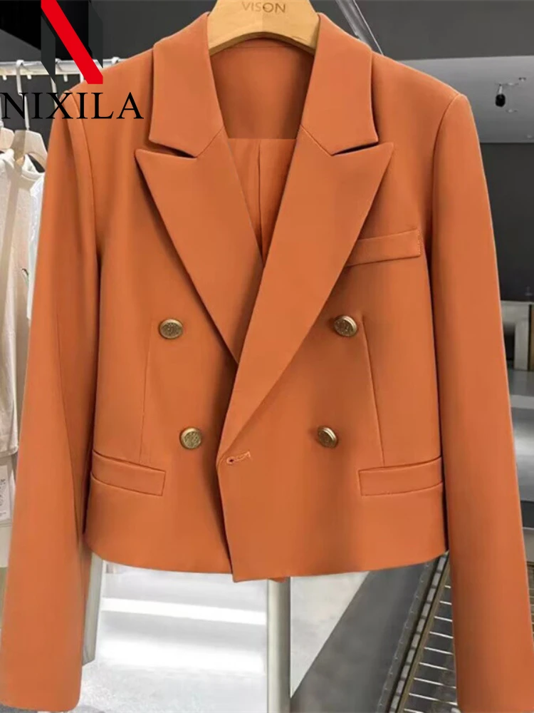 New in Spring Autumn Blazer Women 2024 Korean Fashion Office Lady Women\'s Jacket Outerwears Women Clothing Elegant Fit Coats