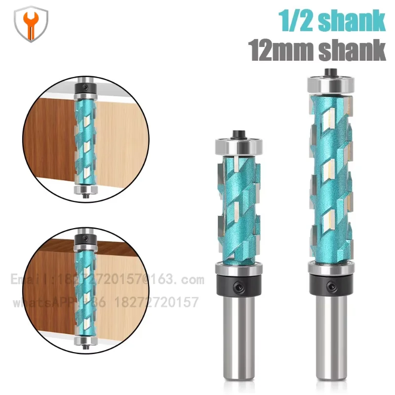 2 PCS Woodworking double bearing trimming screw cutting machine trimming cutting machine discarding router cutting machine