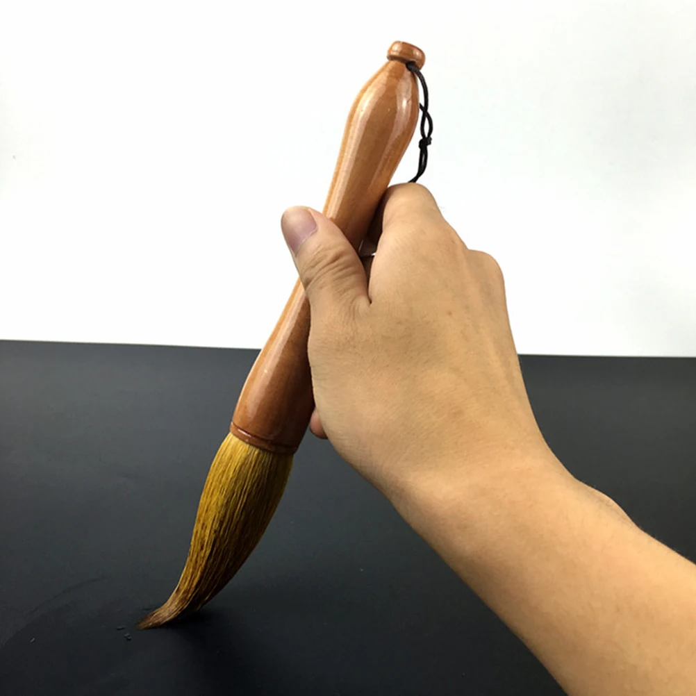 Professional Calligraphy Brush Practical for Chinese Calligraphy Watercolor with Lanyard for Easy Washing Drying