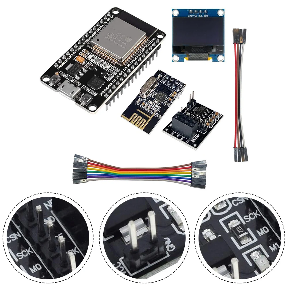 1set ESP321 con Kit NRF24L01 scheda di sviluppo modulo Wireless DTU Plug-and-play per inverter moduli fotovoltaici da 25.4mm