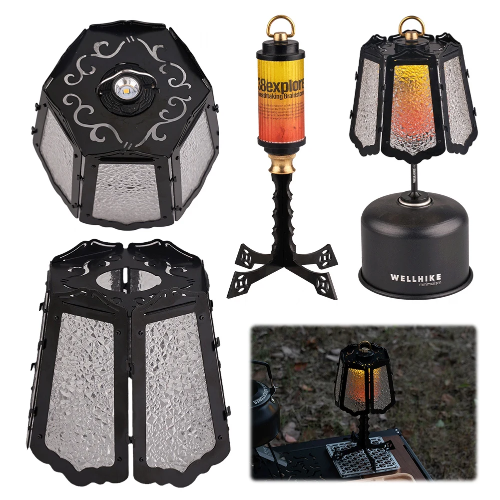 Camping Light Shade Wear-Resistant Retro Atmosphere Lampshade Detachable Camping Lamp Cover for Goal Zero Light