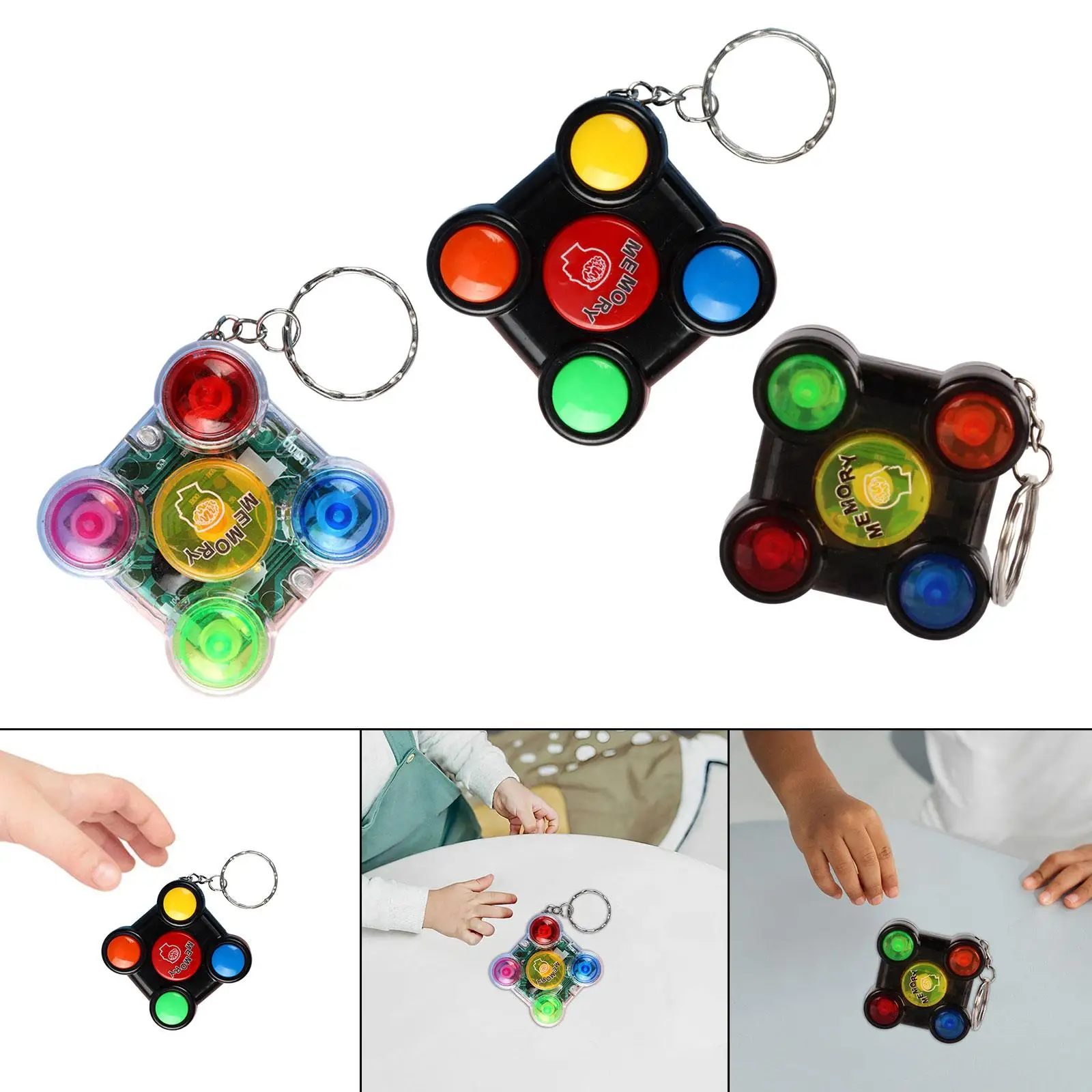 Electronic Memory Game for and up Mini Games Keychains Fun Games Easy to