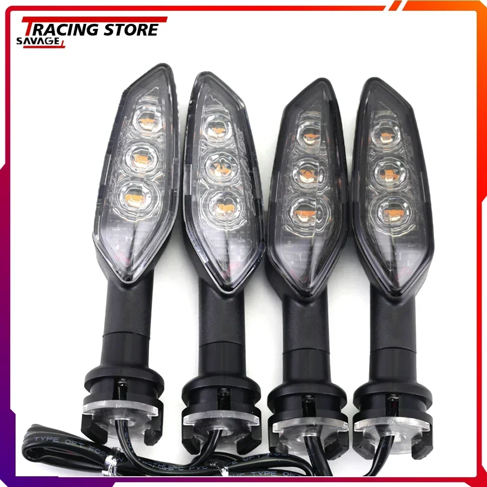 Pisca LED Motocicleta Sinais de Volta Luz Para MT01 MT03 MT07 MT09 MT10 MT15 MT25 YAMAHA Tracer 700 900 FZ250 FZ150I Cafe Racer For FZ6 FZ07 FZ8