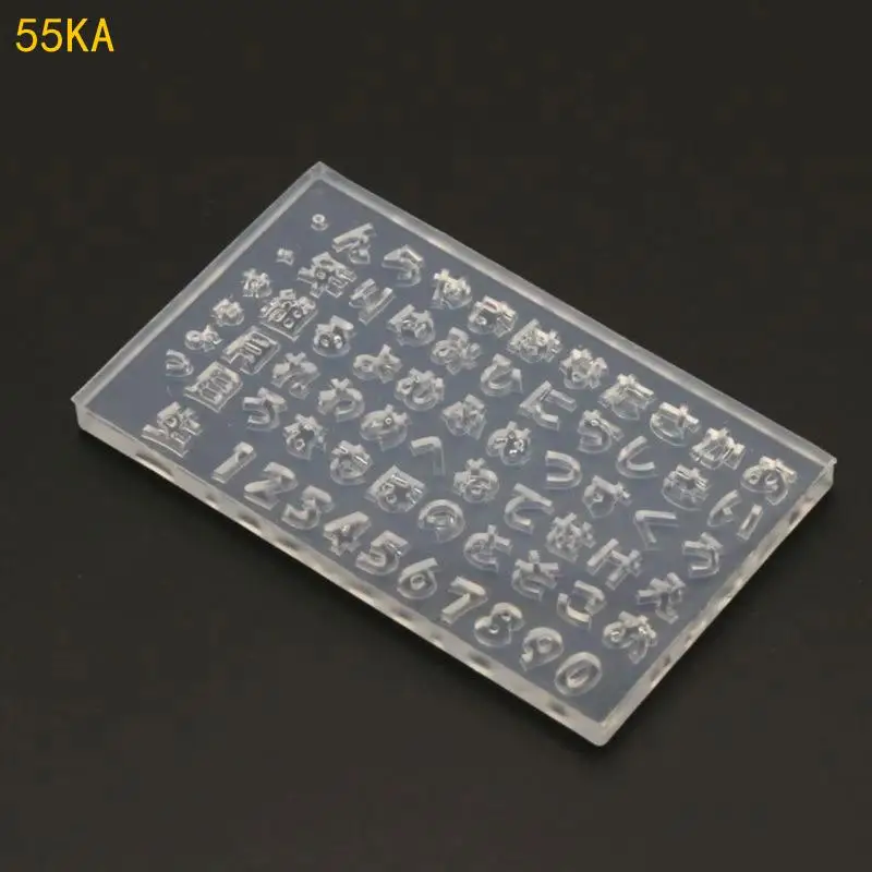 

3D Japanese Alphabets Silicone Art Mould for Nail DIY Decoration Tools 55KA