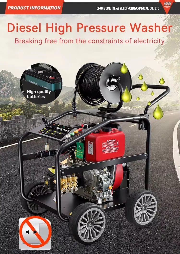 3600psi 250bar High Pressure Cleaner Equipment Power Washer Diesel Machines Washer