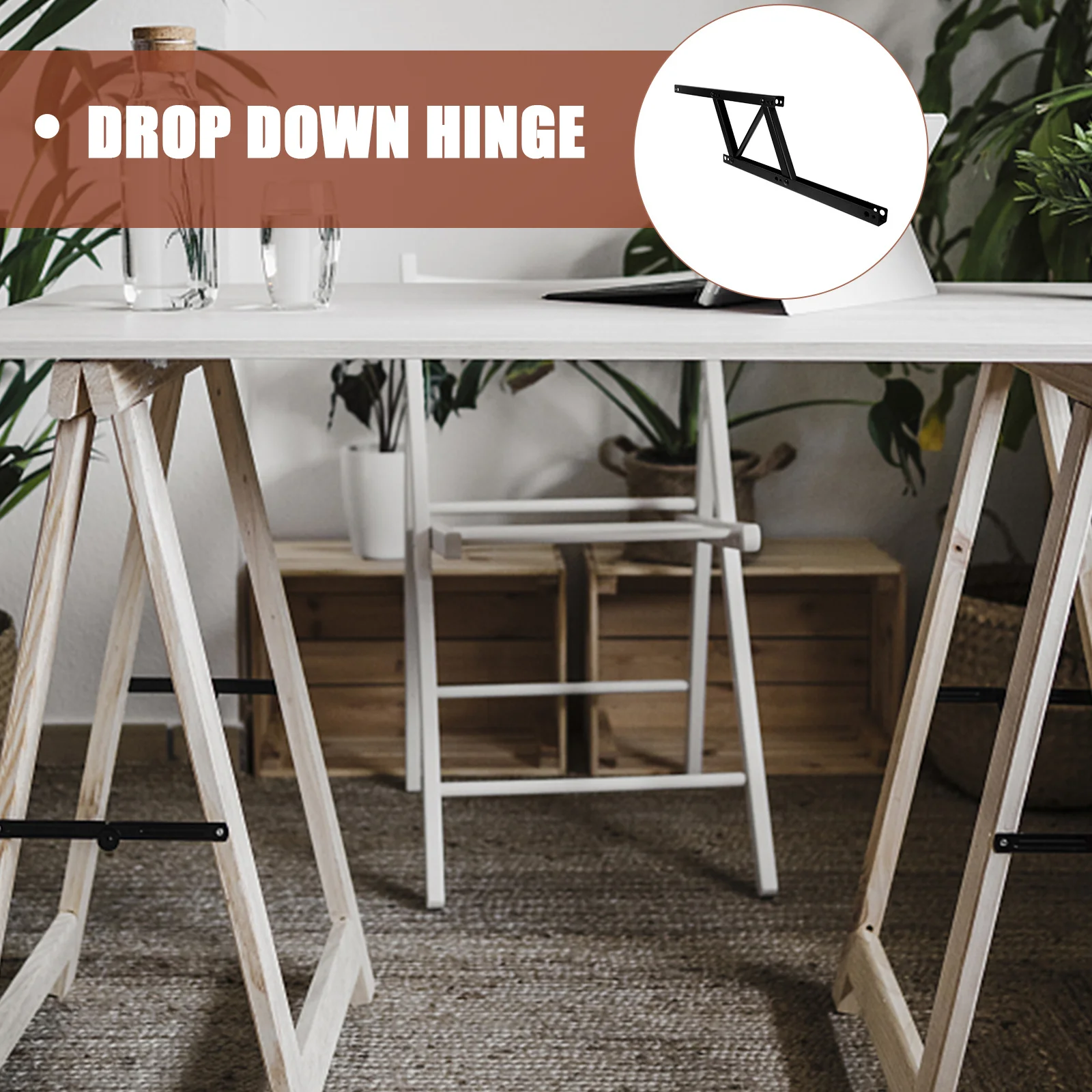 

2pcs Lift Up Hinge Spring Loaded Hinges For Tea Table Folding Stand Coffee Table Lift Top Hardware Drop Leaf Support Retractable