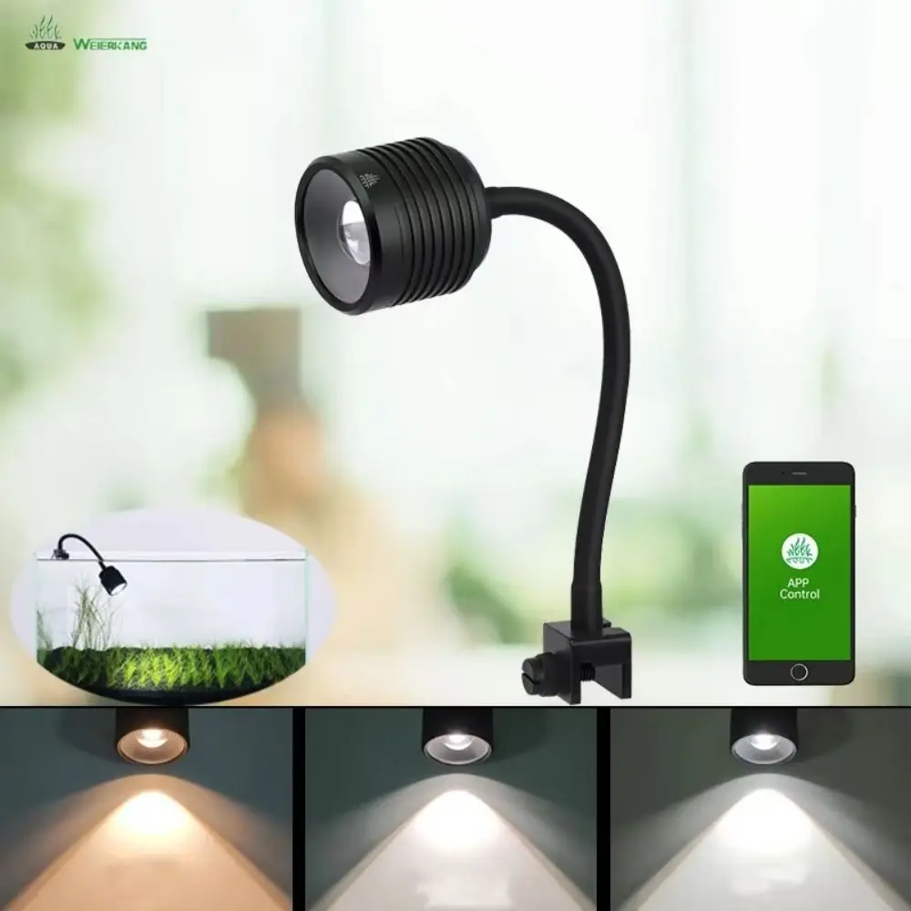 Aqua Week Lamp Mini7pro-F Aquarium Led Light Waterproof Plant Mini Fish Tank Lighting Fishbowl Accessories Terrarium Supplies