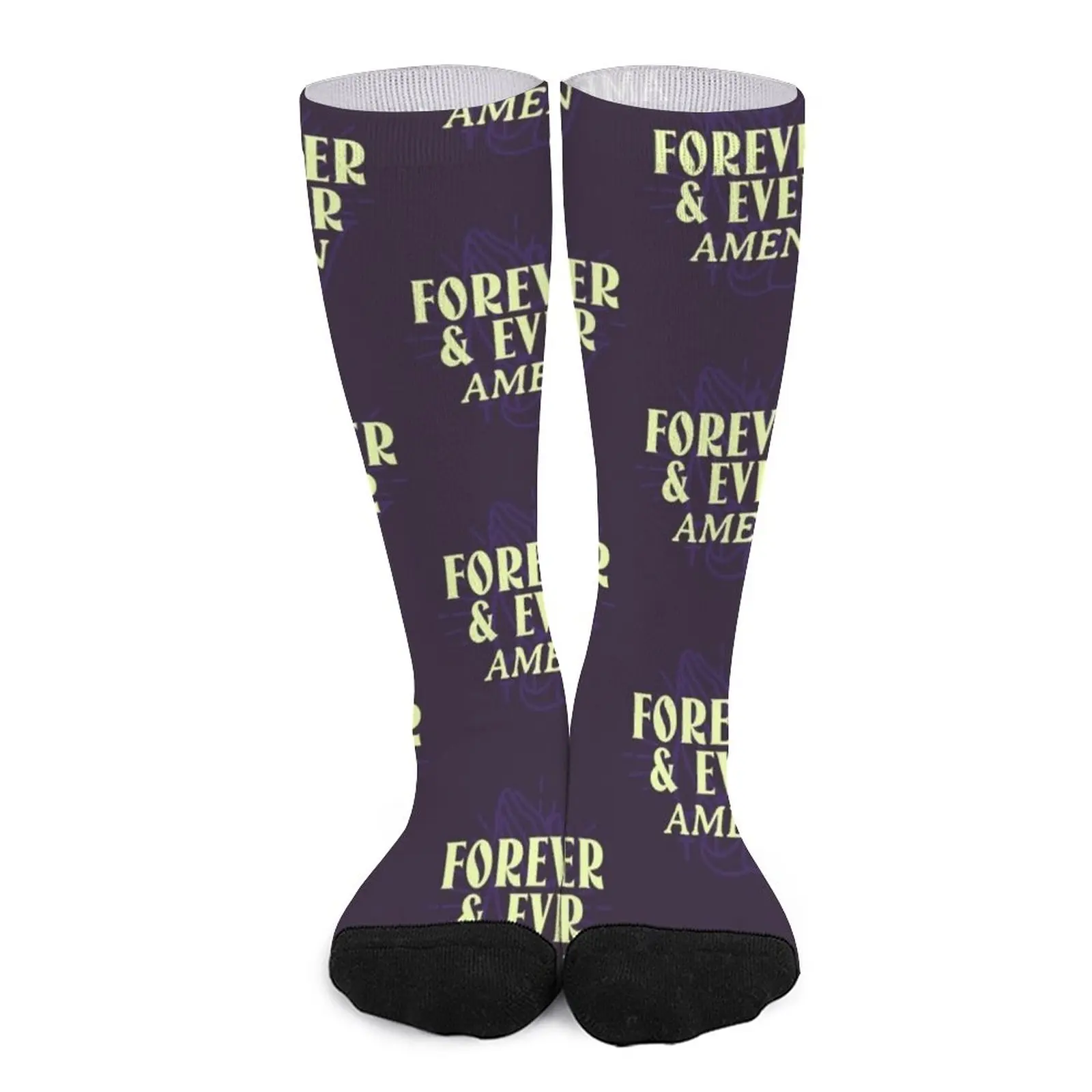 

Forever and Ever Amen Socks long socks man gift for men