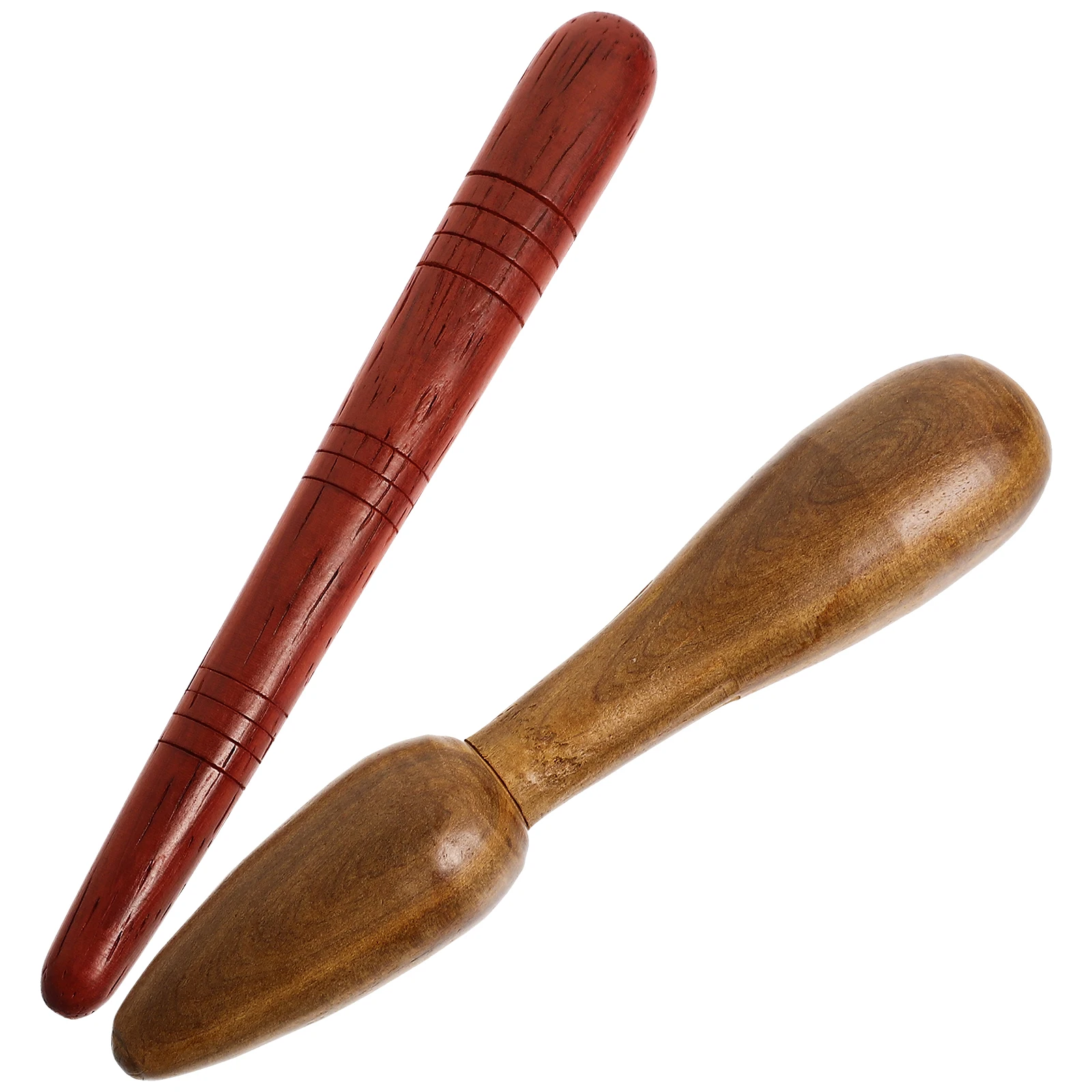

2pcs Foot Massage Sticks Wooden Roller Massager For Body Hand Reflexology Tools Portable Muscle Relaxation Stick For Home