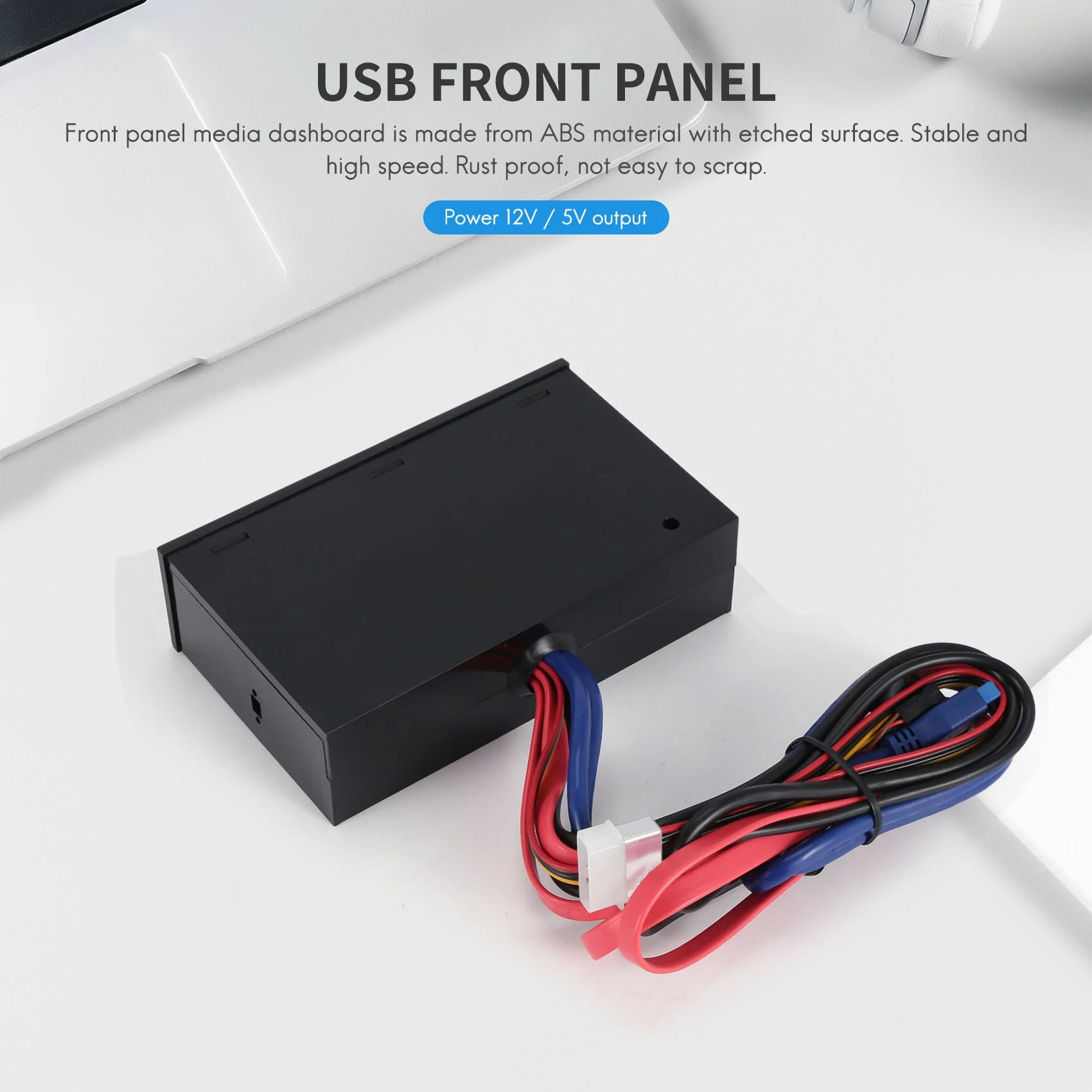 Multifuntion 5.25" Media Dashboard Card Reader USB 2.0 USB 3.0 20 pin e-SATA SATA Front Panel